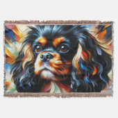 Cavalier King Charles Spaniel Hund Acryl Druck Decke (Vorderseite)