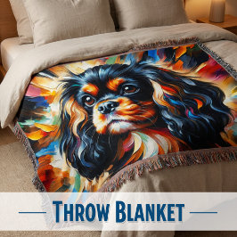 Cavalier King Charles Spaniel Hund Acryl Druck Decke