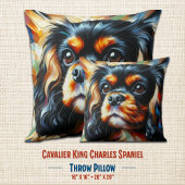 Cavalier King Charles Spaniel Hund Acryl Druck Kissen