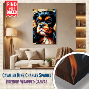 Cavalier King Charles Spaniel Hund Acryl Druck Leinwanddruck