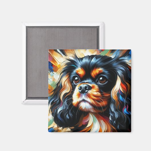 Cavalier King Charles Spaniel Hund Acryl Druck Magnet (Vorderseite/Rückseite)