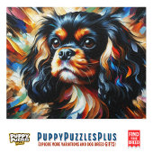 Cavalier King Charles Spaniel Hund Acryl Druck Puzzle