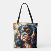 Cavalier King Charles Spaniel Hund Acryl Druck Tasche (Rückseite)