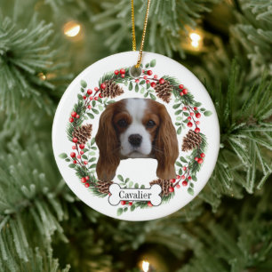 Cavalier King Charles Spaniel Hund Keramik Ornament