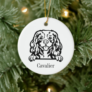 Cavalier King Charles Spaniel Hund Personalisierte Keramik Ornament