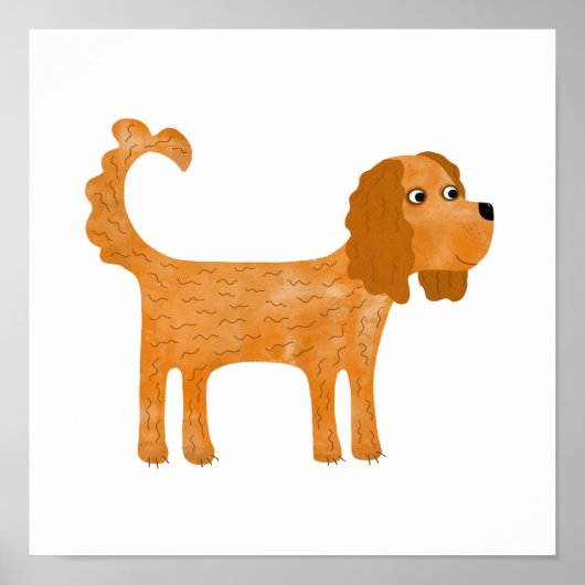 Cavalier King Charles Spaniel Hund Poster (Vorne)