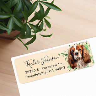 Cavalier King Charles Spaniel Hund Rücksendeadress
