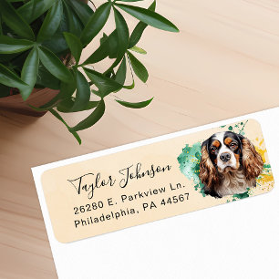 Cavalier King Charles Spaniel Hund Rücksendeadress