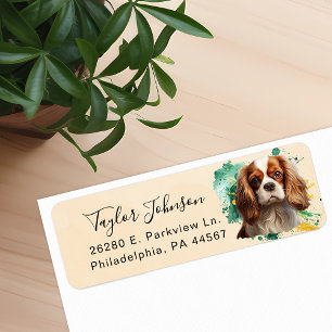 Cavalier King Charles Spaniel Hund Rücksendeadress