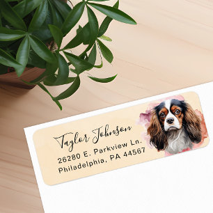 Cavalier King Charles Spaniel Hund Rücksendeadress