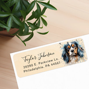 Cavalier King Charles Spaniel Hund Rücksendeadress