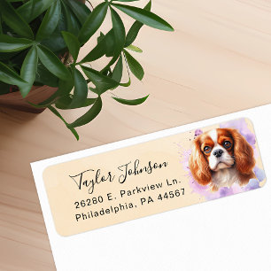 Cavalier King Charles Spaniel Hund Rücksendeadress