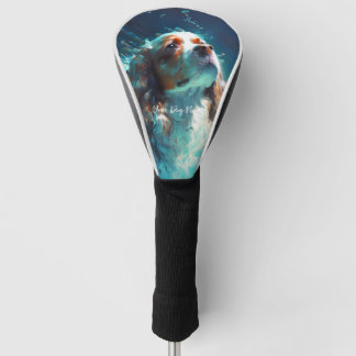 Cavalier King Charles Spaniel Hund schwimmen 002 Golf Headcover