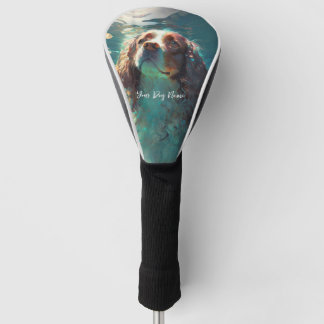 Cavalier King Charles Spaniel Hund schwimmen 005 Golf Headcover