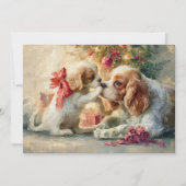 Cavalier King Charles Spaniel Hunde Weihnachten (Vorderseite)