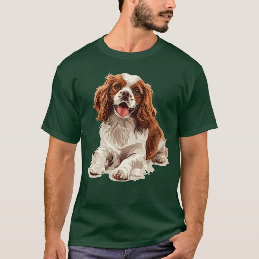 Cavalier King Charles Spaniel Hunderasse lustig T-Shirt (Vorderseite)