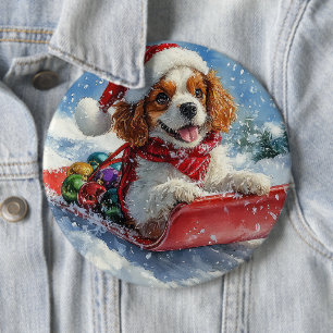 Cavalier King Charles Spaniel Hundeschlitten Weihn Button