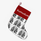 Cavalier King Charles Spaniel Hundesocken Maßgesch Kleiner Weihnachtsstrumpf (Vorderansicht (hängend))