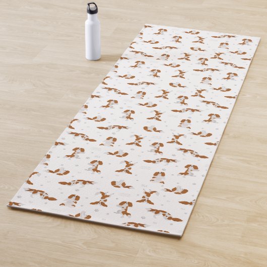 Cavalier King Charles Spaniel Hundyoga Yogamatte (Beispiel)