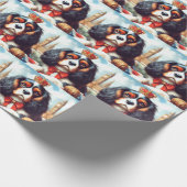 Cavalier King Charles Spaniel Illustration Geschenkpapier (Ecke)