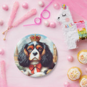 Cavalier King Charles Spaniel Illustration Pappteller (Party)