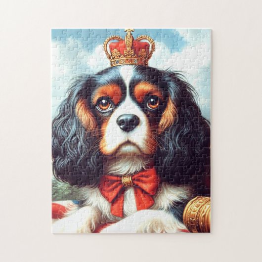 Cavalier King Charles Spaniel Illustration Puzzle (Vertikal)