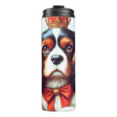 Cavalier King Charles Spaniel Illustration Thermosbecher (Vorderseite)
