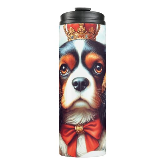 Cavalier King Charles Spaniel Illustration Thermosbecher (Vorderseite)