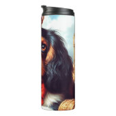Cavalier King Charles Spaniel Illustration Thermosbecher (Nach rechts gedreht)