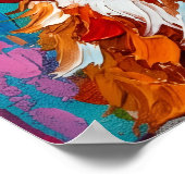 Cavalier King Charles Spaniel Impasto-Porträt Poster (Ecke)