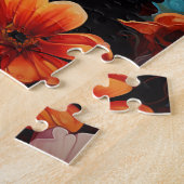 Cavalier King Charles Spaniel in Blume Puzzle (Seite)