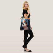 Cavalier King Charles Spaniel in Blume Tasche (Am Model)