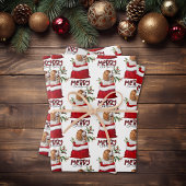 Cavalier King Charles Spaniel in der Holiday Gift Geschenkpapier Set