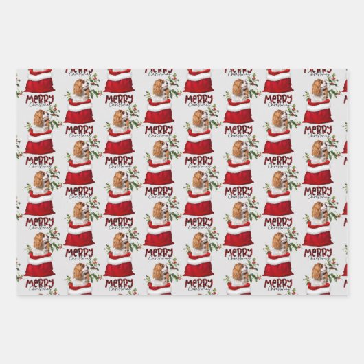 Cavalier King Charles Spaniel in der Holiday Gift  Geschenkpapier Set (Vorderseite 2)