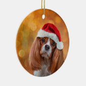 Cavalier King Charles Spaniel in rotem Hut von San Keramik Ornament (Rechts)