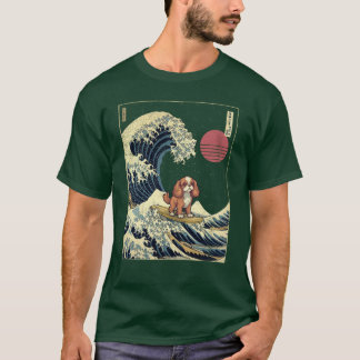 Cavalier King Charles Spaniel Kanagawa Japanische T-Shirt