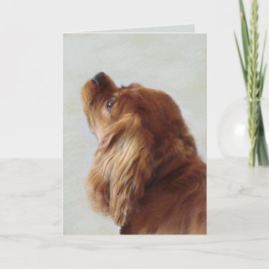 Cavalier King Charles Spaniel Karte (Vorderseite)