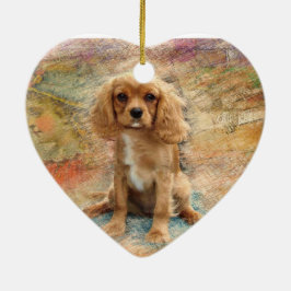 Cavalier King Charles Spaniel Keramik Ornament