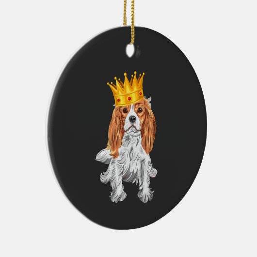 Cavalier King Charles Spaniel Keramik Ornament (Rechts)