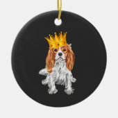 Cavalier King Charles Spaniel Keramik Ornament (Vorne)