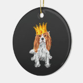 Cavalier King Charles Spaniel Keramik Ornament (Links)