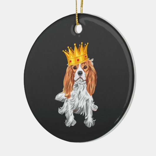 Cavalier King Charles Spaniel Keramik Ornament (Links)