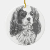 Cavalier King Charles Spaniel Keramik Ornament (Vorne)