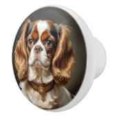 Cavalier King Charles Spaniel Keramikknauf (Rechts)