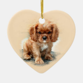 Cavalier King Charles Spaniel Keramikornament