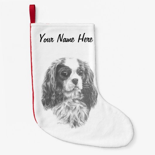 Cavalier King Charles Spaniel Kleiner Weihnachtsstrumpf (Vorderseite)