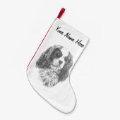 Cavalier King Charles Spaniel Kleiner Weihnachtsstrumpf (Vorderansicht (hängend))