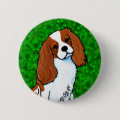 Cavalier King Charles Spaniel Knopf Button (Vorderseite)