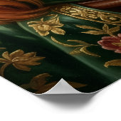 Cavalier King Charles Spaniel königliches Barockpo Poster (Ecke)