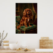 Cavalier King Charles Spaniel königliches Barockpo Poster (Küche)